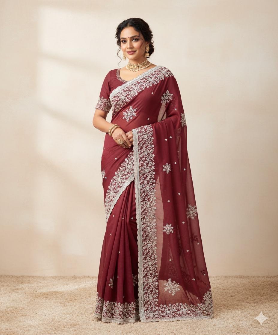 Star georgette saree