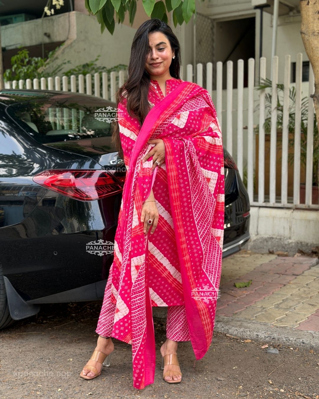 Beautiful Traditional Lehriya Mix Bandhani (Z25)