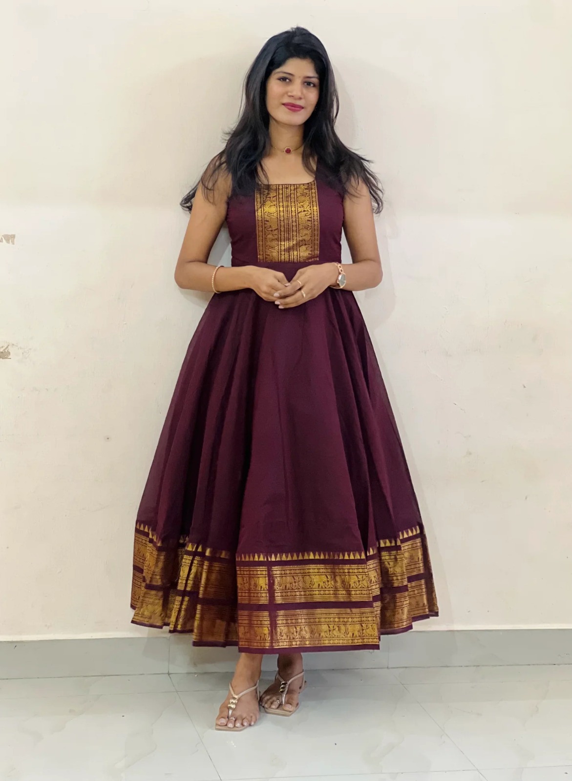 Chettinadu Gown With Overcoat  PB-203
